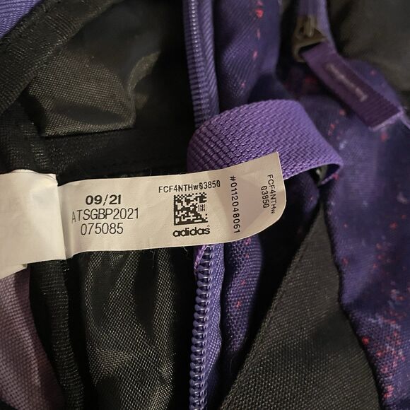 Adidas Black Purple Pink Bat Bag. Several Pockets. Excellent Used Condition - Picture 11 of 15